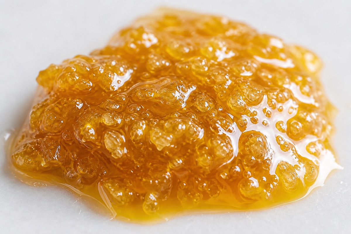 Live resin concentrate, amber terpene sauce