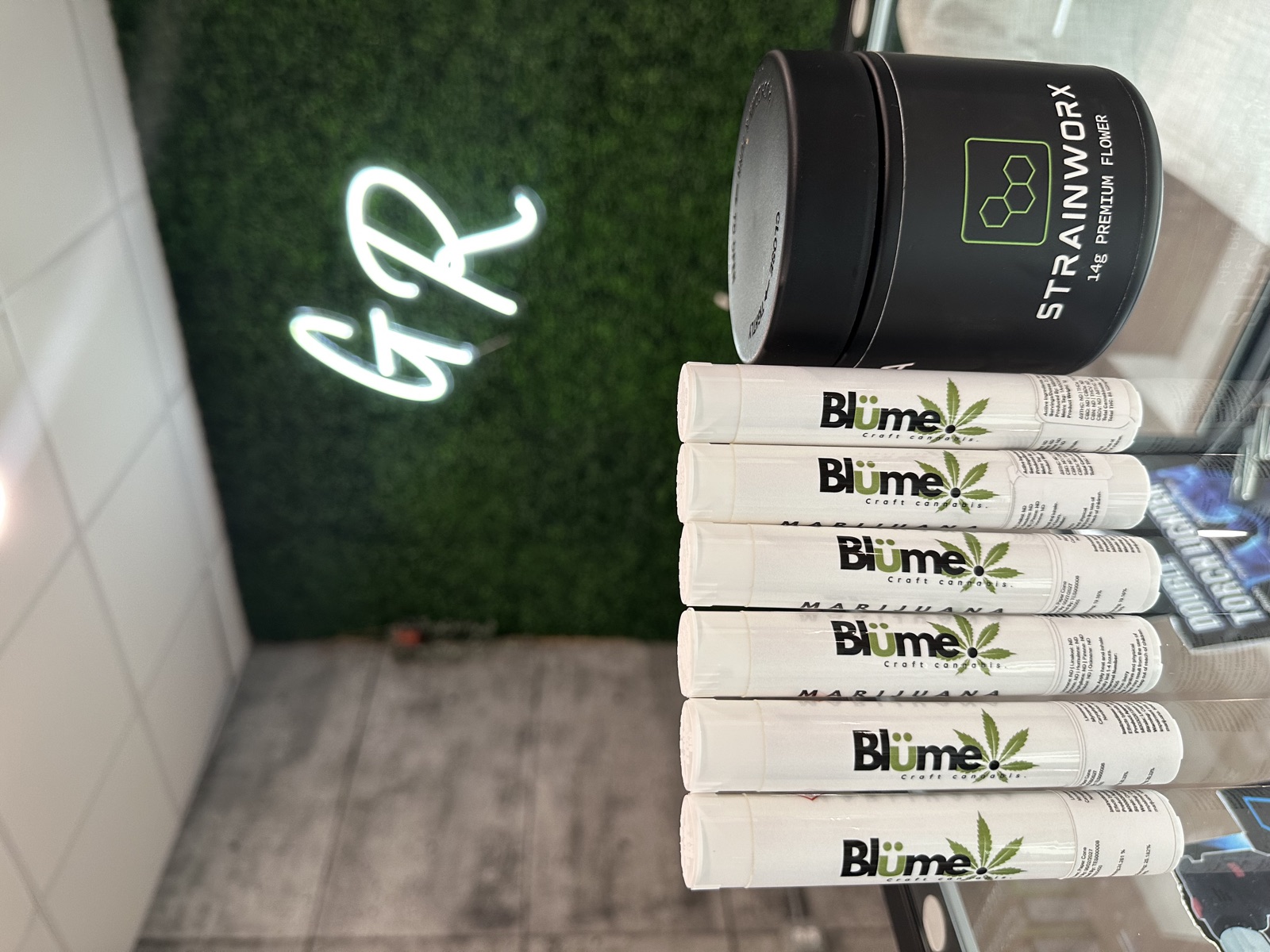 Counter at Grass Roots Dispensary