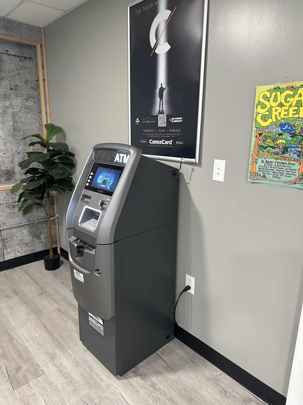 ATM at Grass Roots Dispensary