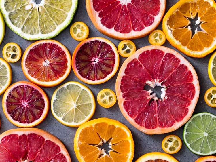 Citrus fruits containing naturally occurring limonene